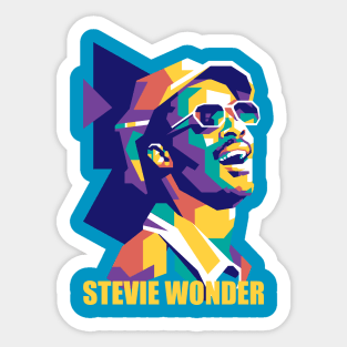 Stevie Wonder Popart Sticker